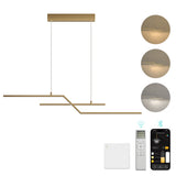 Glasvilla Design – Lámpara colgante LED lineal 105 cm, 3 temperaturas de color 3000K–6000K (18W)