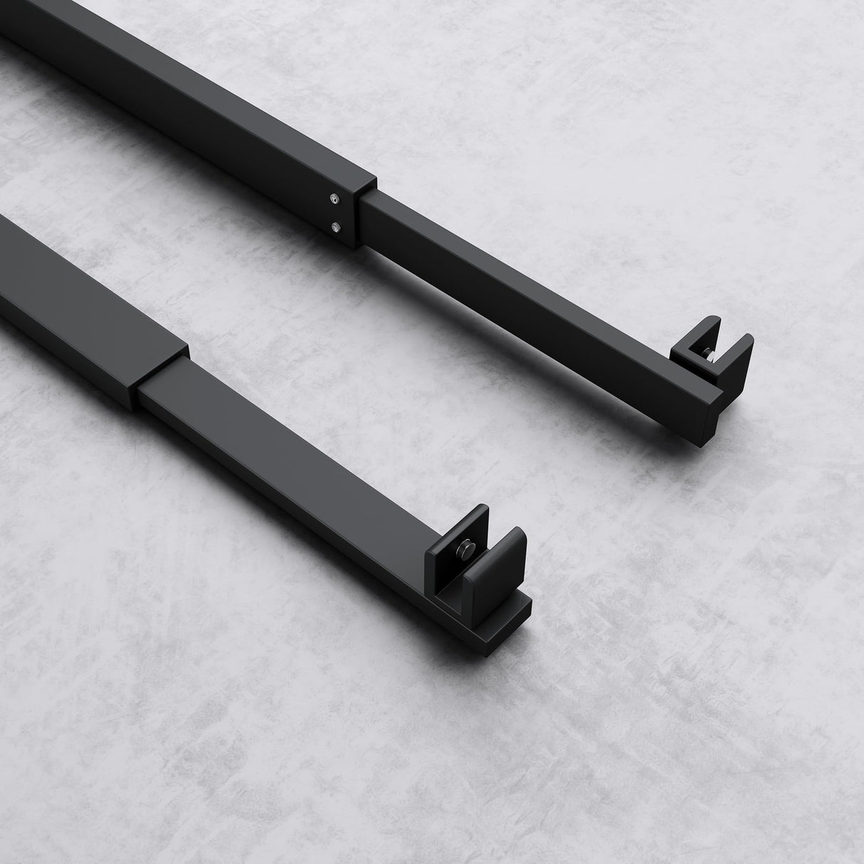 Barre de support pour paroi de douche Glasvilla | Stabilisateur de paroi vitrée pour douches à l'italienne | Pivote à 180° pour verre de 6 à 10 mm d'épaisseur