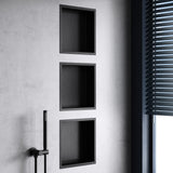 glasvilla Nicchia a Parete in Acciaio Inox Mensola Doccia a Muro a Incasso Piastrellabile Facile da Montare