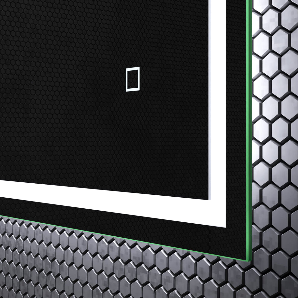 glasvilla Specchio da Bagno Appeso Specchio LED da Parete per Il Trucco Specchio da Bagno a LED con Interruttore Touch Anti-Appannamento Spiegel-02