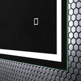 glasvilla Specchio da Bagno Appeso Specchio LED da Parete per Il Trucco Specchio da Bagno a LED con Interruttore Touch Anti-Appannamento Spiegel-02