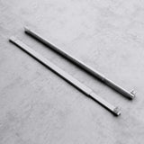Barre de support pour paroi de douche Glasvilla | Stabilisateur de paroi vitrée pour douches à l'italienne | Pivote à 180° pour verre de 6 à 10 mm d'épaisseur