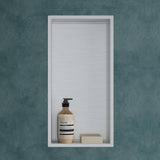 glasvilla Nicchia a Parete in Acciaio Inox Mensola Doccia a Muro a Incasso Piastrellabile Facile da Montare