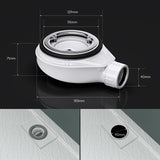 glasvilla Bonde de Douche pour Receveur de Douche Diamètre de la Douche 40 mm Trou d’Évacuation 90 mm AL001