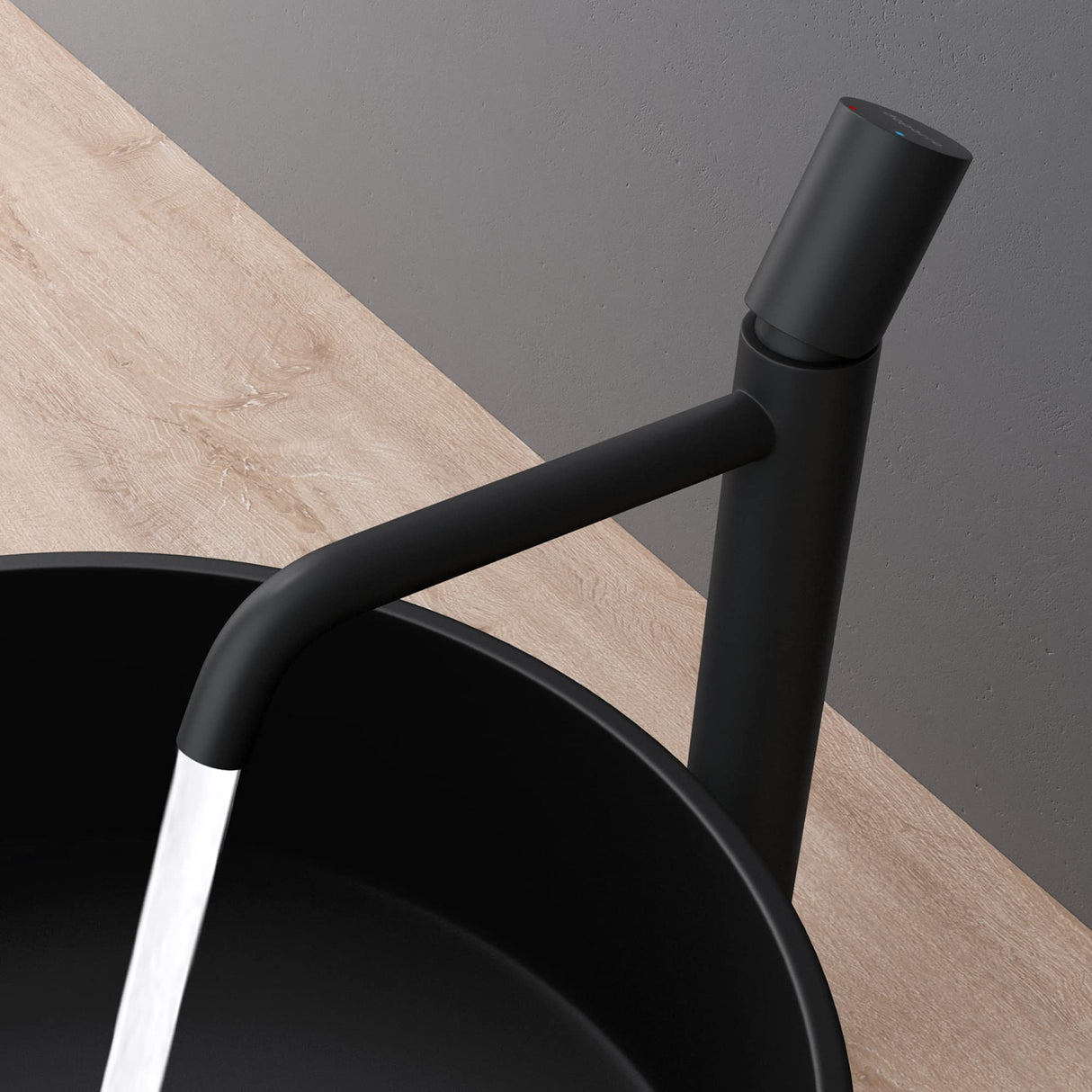 Robinetterie Glasvilla, robinet de salle de bain, robinet d'évier, installations de salle de bain, mitigeur monocommande WAO-7701