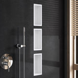 glasvilla Nicchia a Parete in Acciaio Inox Mensola Doccia a Muro a Incasso Piastrellabile Facile da Montare