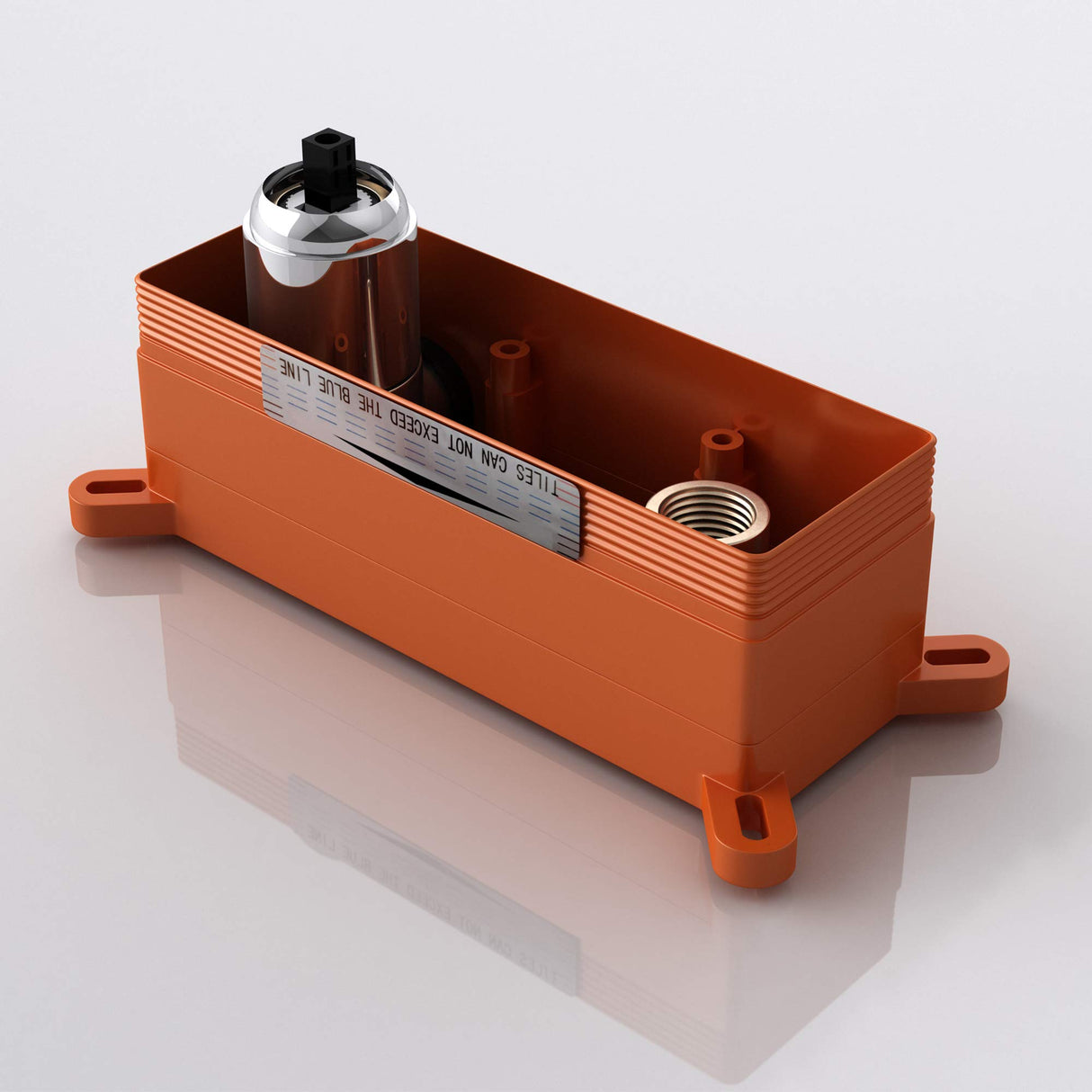 Robinet mural Glasvilla, élégant robinet chromé pour lavabo, corps de montage inclus