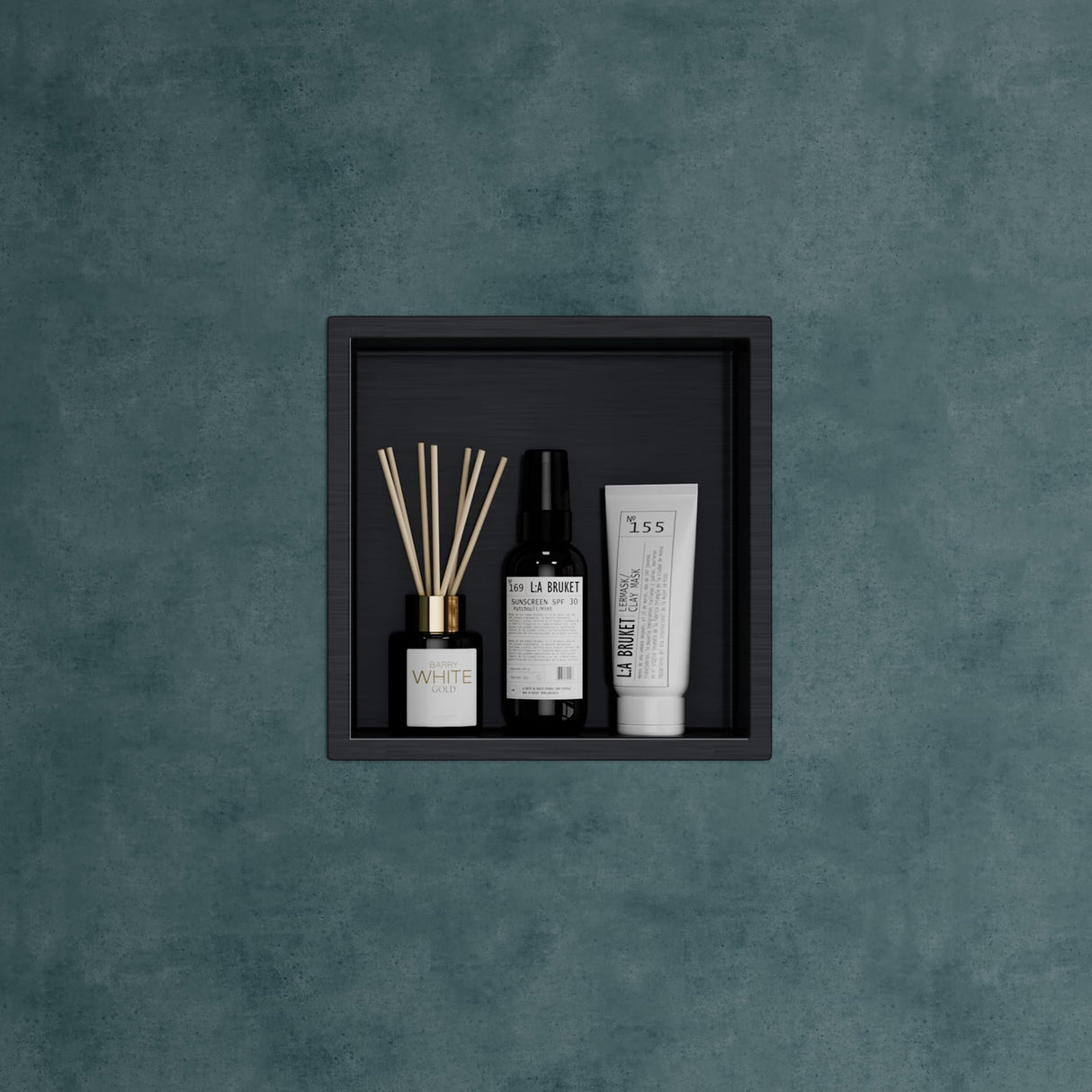 glasvilla Nicchia a Parete in Acciaio Inox Mensola Doccia a Muro a Incasso Piastrellabile Facile da Montare