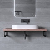 glasvilla Design Wandkonsole aus Edelstahl Waschtisch Halterung WH03