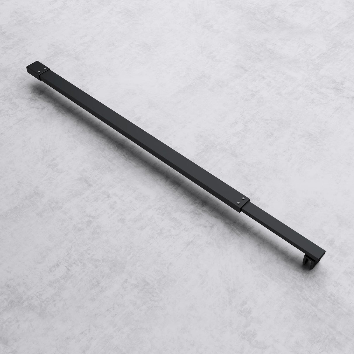 Barre de support pour paroi de douche Glasvilla | Stabilisateur de paroi vitrée pour douches à l'italienne | Pivote à 180° pour verre de 6 à 10 mm d'épaisseur