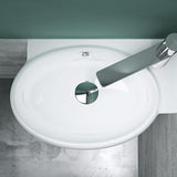 glasvilla Lavabo de invitados WC Lavabo de cerámica con NANO, BTH: 42x28x15cm, Brüssel001