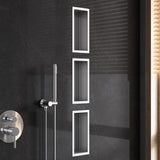 glasvilla Nicchia a Parete in Acciaio Inox Mensola Doccia a Muro a Incasso Piastrellabile Facile da Montare