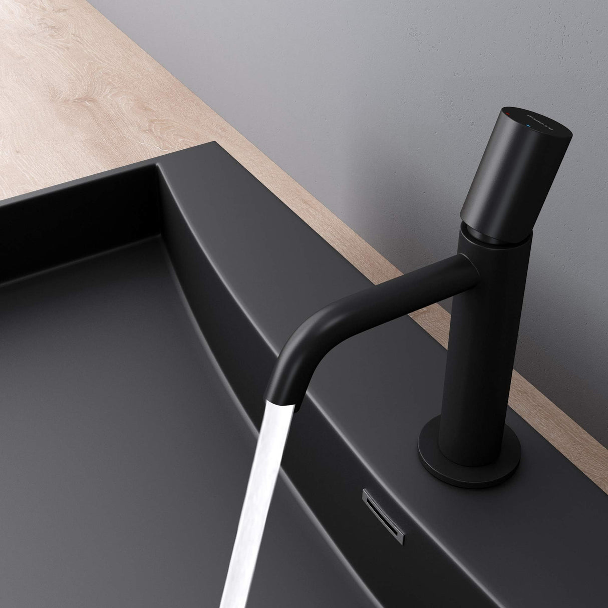 Robinetterie Glasvilla, robinet de salle de bain, robinet d'évier, installations de salle de bain, mitigeur monocommande WAO-7701