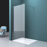 Barre de support pour paroi de douche Glasvilla | Stabilisateur de paroi vitrée pour douches à l'italienne | Pivote à 180° pour verre de 6 à 10 mm d'épaisseur