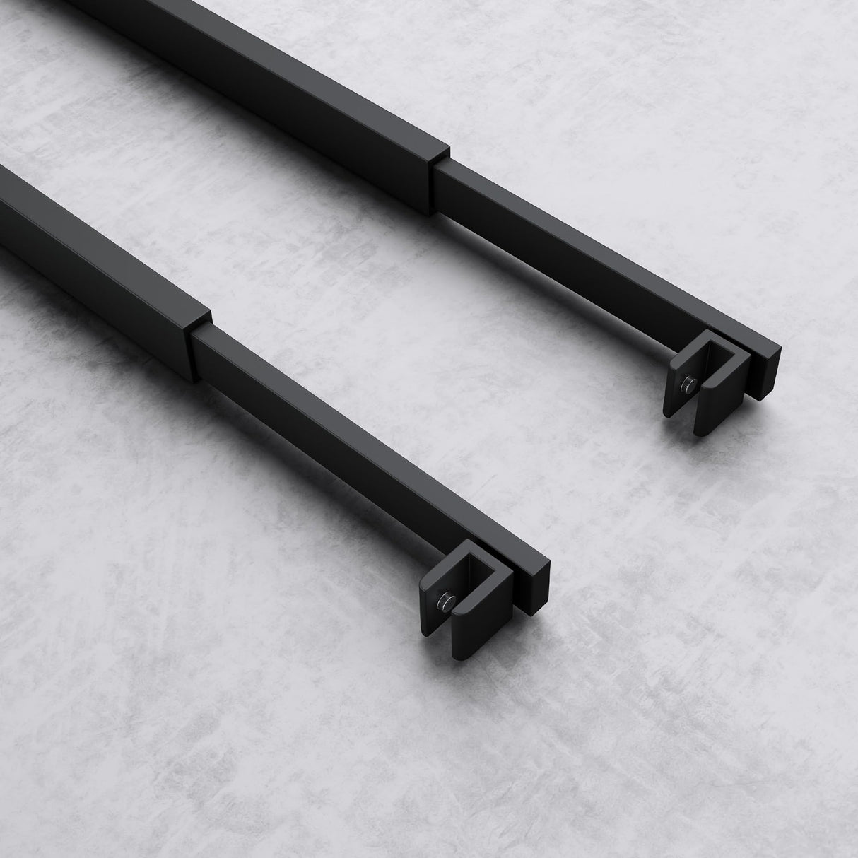 Barre de support pour paroi de douche Glasvilla | Stabilisateur de paroi vitrée pour douches à l'italienne | Pivote à 180° pour verre de 6 à 10 mm d'épaisseur