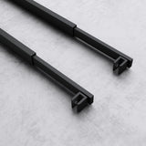 Barre de support pour paroi de douche Glasvilla | Stabilisateur de paroi vitrée pour douches à l'italienne | Pivote à 180° pour verre de 6 à 10 mm d'épaisseur