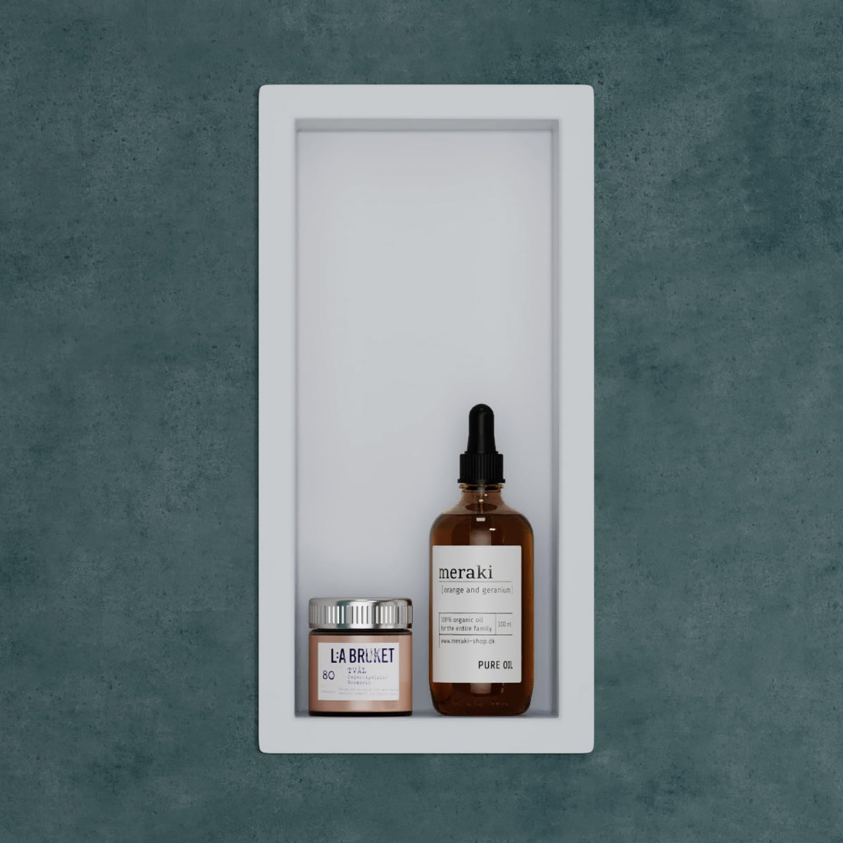 glasvilla Nicchia a Parete in Acciaio Inox Mensola Doccia a Muro a Incasso Piastrellabile Facile da Montare