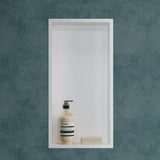 glasvilla Nicchia a Parete in Acciaio Inox Mensola Doccia a Muro a Incasso Piastrellabile Facile da Montare