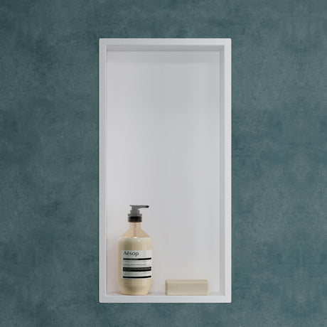 Niche de douche Glasvilla, niche murale de salle de bain, étagère de douche en acier inoxydable carrelable, montage facile