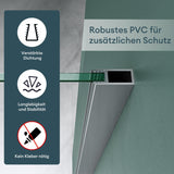 glasvilla Duschdichtung Dichtung Dusche Glastür für 6mm - 10mm Glasstärke Ersatzdichtung Duschwand Wanddichtung