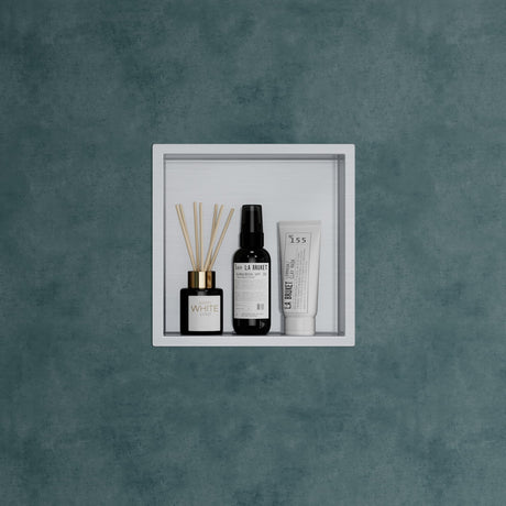 Niche de douche Glasvilla, niche murale de salle de bain, étagère de douche en acier inoxydable carrelable, montage facile