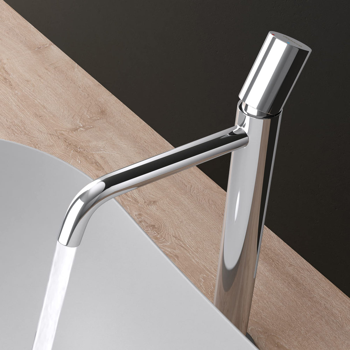 Robinetterie Glasvilla, robinet de salle de bain, robinet d'évier, installations de salle de bain, mitigeur monocommande WAO-7701