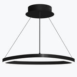 Suspension Glasvilla 50 cm, lampe LED suspendue, design ondulé dynamique, température de couleur réglable 3000K/4000K/6000K, câble 16W, idéale pour salle à manger, salon ou chambre.