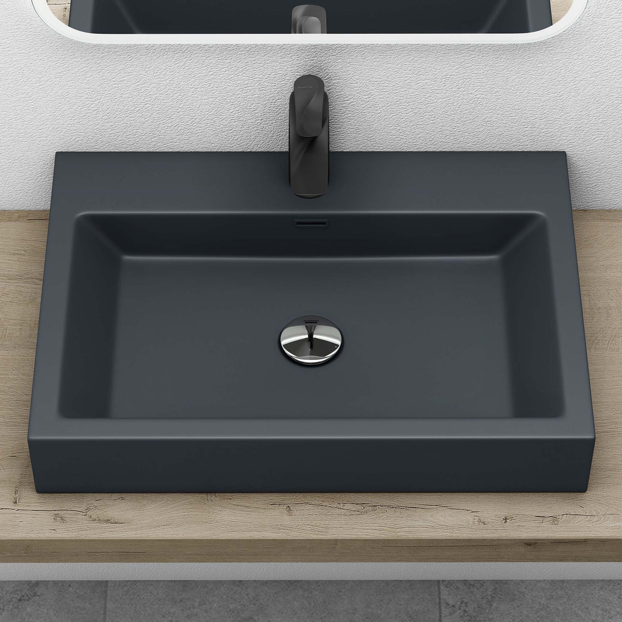 glasvilla Lavabo da Appoggio da Minerale Fuso Lavabo Bagno Sospeso Lavandino Bagno Rettangolare Colossum06