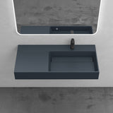 glasvilla Waschbecken Aufsatzwaschbecken Hängewaschbecken aus Mineralguss Col12