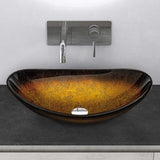 lavabo Glasvilla en verre, vasque à poser, lavabo ovale