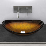 glasvilla Waschbecken Glas Aufsatzwaschbecken Glaswaschbecken Handwaschbecken Waschschale Oval Minerva08