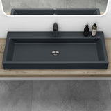 glasvilla Lavabo da Appoggio da Minerale Fuso Lavabo Bagno Sospeso Lavandino Bagno Rettangolare Colossum06