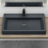 glasvilla Lavabo da Appoggio da Minerale Fuso Lavabo Bagno Sospeso Lavandino Bagno Rettangolare Colossum06