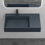 glasvilla Waschbecken Aufsatzwaschbecken Hängewaschbecken aus Mineralguss Col12