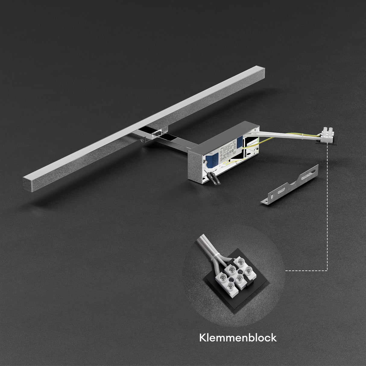 glasvilla Lampada da Specchio LED per Bagno | Lampada a Specchio 4000K, Illuminazione da Parete Ruotabile di 180° 9W Strahlenschön