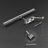 glasvilla Lampada da Specchio LED per Bagno | Lampada a Specchio 4000K, Illuminazione da Parete Ruotabile di 180° 9W Strahlenschön