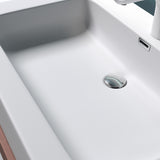 glasvilla Doppelwaschbecken Aufsatzwaschbecken Hängewaschbecken Waschbecken mineralguss Waschplatz Waschtisch Col830