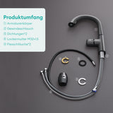 grifos de cocina Spültischarmatur Küchenamatur mezclador con monomando 360° giratorio grifo de cocina de latón MS-8095