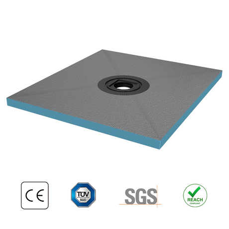 glasvilla Duschelement Duschboard befliesbar Duschelemente mit rinne Duschtasse bodeneben Gefälleplatte XPS