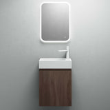 glasvilla Mobile Bagno Sospeso con Lavabo Bianco Mobiletto da Bagno 46x26x63cm Pisa02