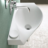 glasvilla Lavabo da Appoggio da Marmo Fuso 80x37x22cm, Lavandino Bagno con Piletta di Scarico Bianco Opaco Col816
