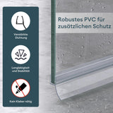 Joint de douche Glasvilla, rebord de douche | Joint de porte de douche pour verre de 6 à 8 mm d'épaisseur | Joint de remplacement pour porte/paroi de douche, droit
