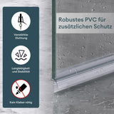 Joint de douche en PVC Glasvilla | Joint de porte de douche pour verre de 6 à 8 mm d'épaisseur | Joint de remplacement pour portes et parois de douche