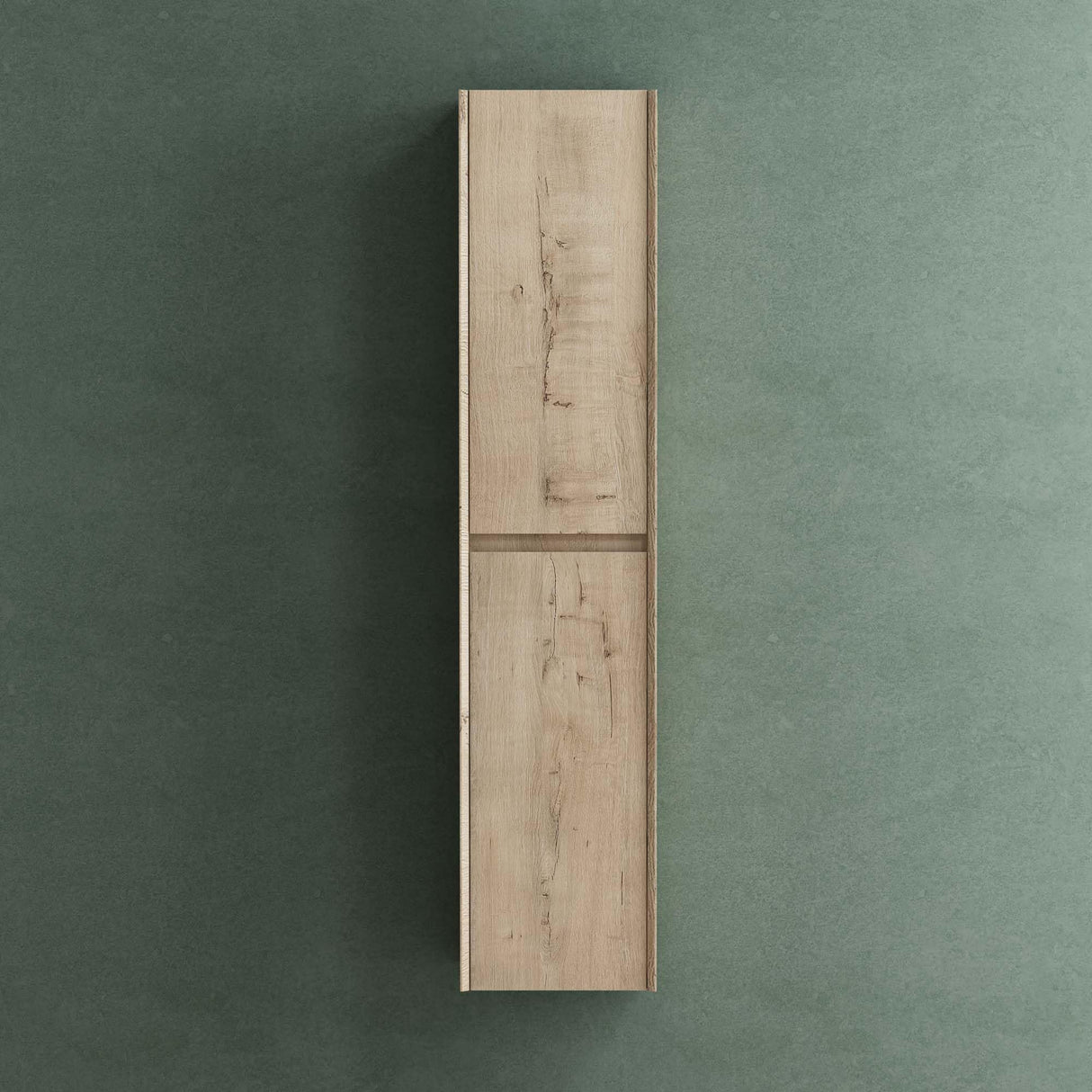 glasvilla Armoire Haute Polyvalente Armoire de Salle de Bain avec 2 Portes et 6 Compartiments Étagère de Salle de Bain 35x30x160 cm Rimo