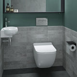 glasvilla Lavabo de invitados WC Lavabo de cerámica con NANO, BTH: 42x28x15cm, Brüssel001