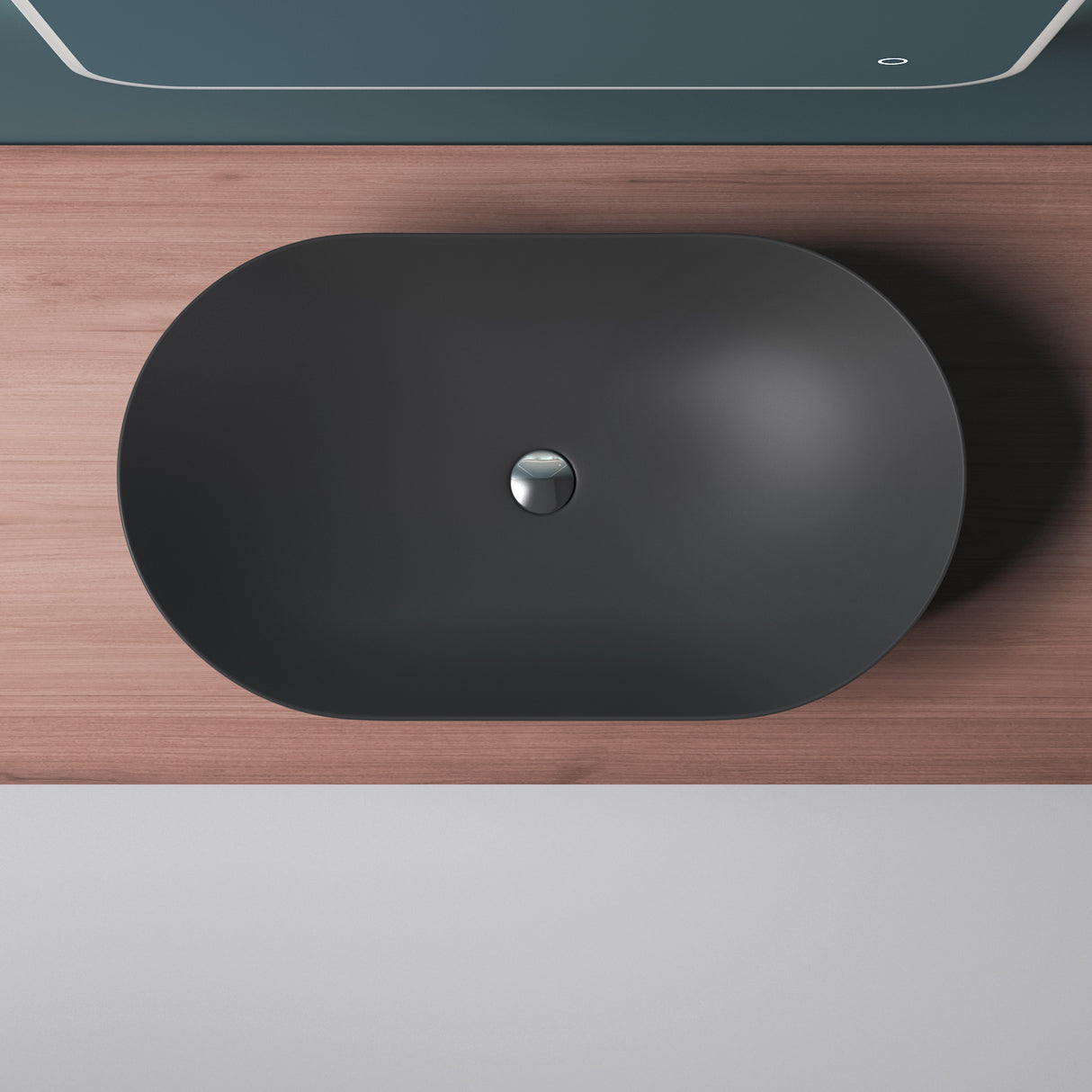 Lavabo Glasvilla, vasque à poser, cuve en céramique avec nano-étanchéité, Bruxelles 858