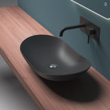 Lavabo Glasvilla, vasque à poser, cuve en céramique avec nano-étanchéité, Bruxelles 858