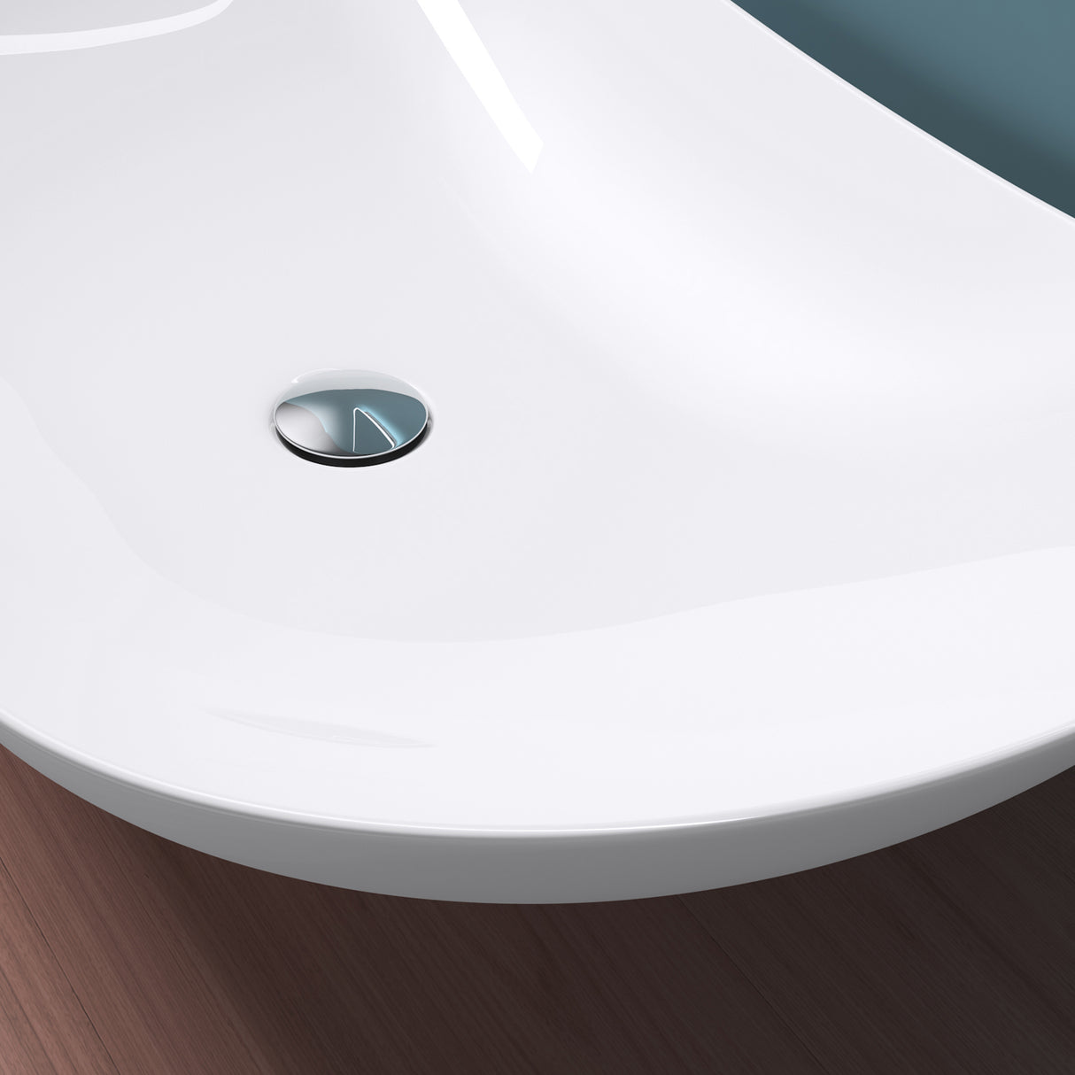 Lavabo Glasvilla, vasque à poser, cuve en céramique avec nano-étanchéité, Bruxelles 858