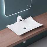 Vasque à poser en céramique blanche Glasvilla avec nano-revêtement Bruxelles 891