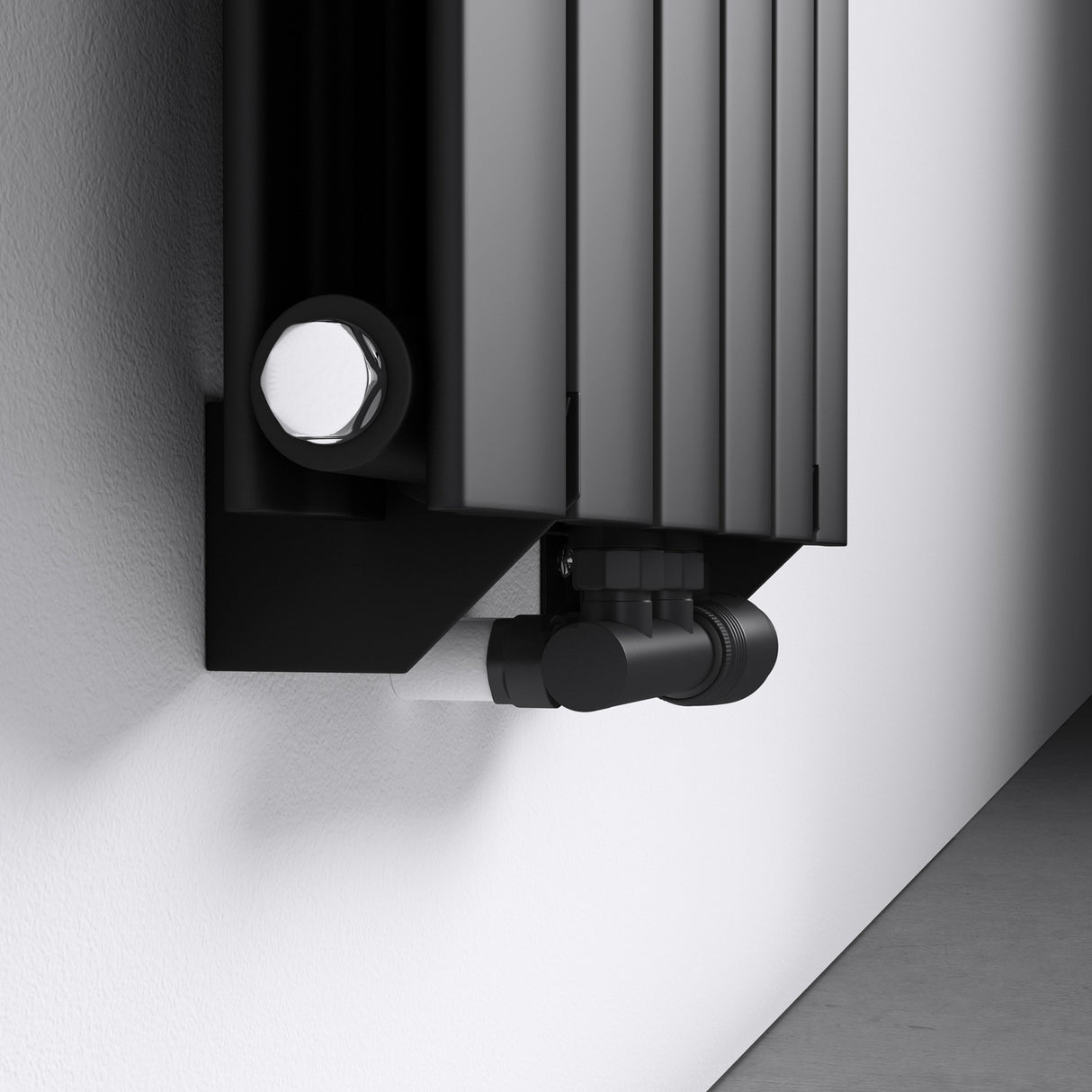 glasvilla Radiateur de Salle de Bain à Raccordement Central Plat et à Raccordement Latéral Radiateur à Panneau Chauffage de Salle de Bain Monocouche en Acier FV